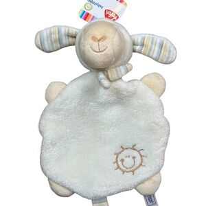 Baby Fehn Lamb Lovey Blanket Cuddle Toy Attachable 8” NWT